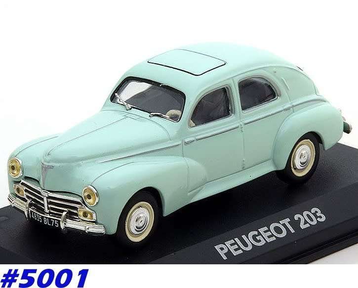 Peugeot 203 1953 lt.green 1/43 IXO NEW+boxed  #5001 instant wheels
