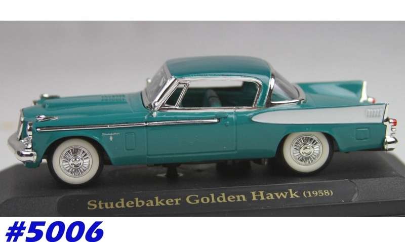 Studebaker Golden Hawk 1958 turquoise 1/43 Road Signature NEW+boxed  #5006 instant wheels