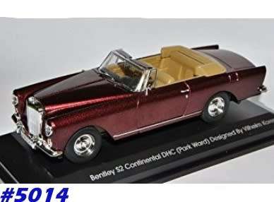 BENTLEY S2 CONTINENTAL DHC PARK WARD 1961 purple 1/43 RoadSignature NEW+boxed  #5014 instant wheels