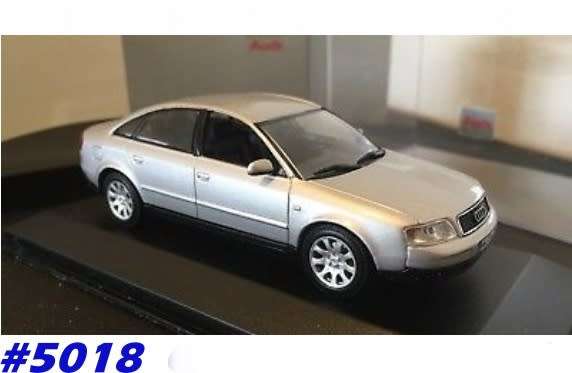 Audi A6 C5 2005 silver 1/43 Minichamps NEW+showcased  #5018 instant wheels
