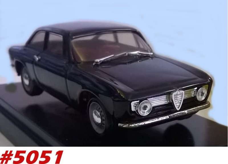 Alfa Romeo Giulia Sprint GT 1963 black 1/43 Progetto NEW+boxed  #5051 instant wheels