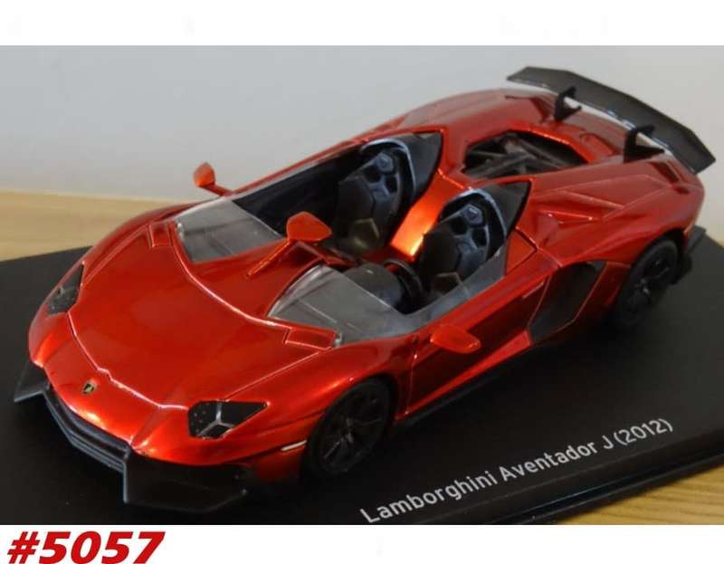 Lamborghini Aventador J 2012 red-met 1/43 LEO/IXO NEW+boxed  #5057 instant wheels