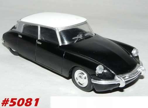 Citroen DS19 1964 black+white 1/43 IXO NEW+showcased  #5081 instant wheels