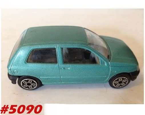 Renault Clio  green-met 1/43 Bburago NEW+showcased  #5090 instant wheels