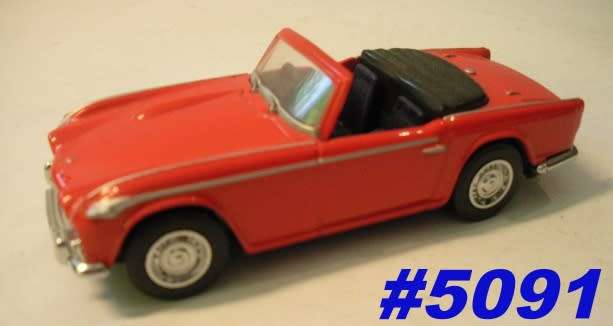 Triumph TR 4A convertible 1965 red 1/43 Dinky NEW+showcased  #5091 instant wheels