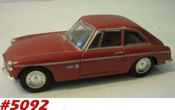 MGB GT V8 1973 maroon 1/43 Dinky NEW+showcased  #5092 instant wheels