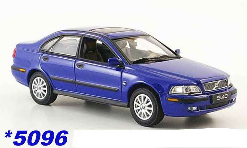 Volvo S40 2000 blue 1/43 Minichamps NEW+boxed *5096 instant wheels 1770.00