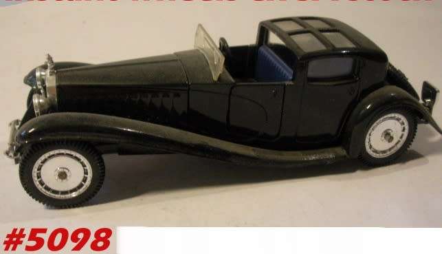 Bugatti Royale Coupe deVille 1928 black 1/43 Solido NEW+showcased  #5098 instant wheels