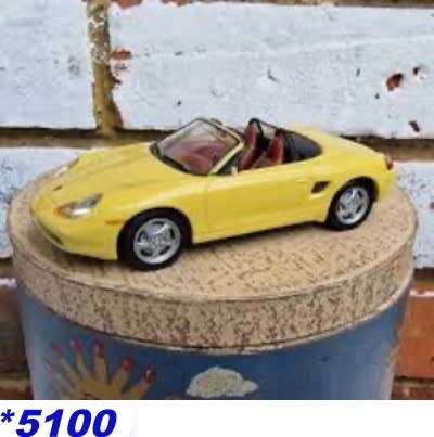 Porsche Boxter 986 Spyder 1997 yellow 1/43 IXO NEWinBlister *5100 instant wheels
