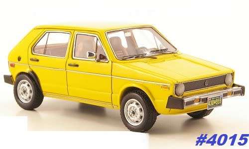 Volkswagen Golf Mk.I 1973 4-door yellow 1/43 Neo NEW+boxed  #4015 instant wheels