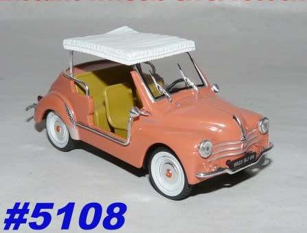 Renault 4 CV Jolly1961 GhiaDECAPOTABLE  1/43 Eligor NEW+showcased  #5108 instant wheels