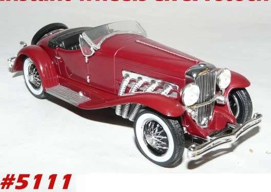 Duesenberg J Spider 1935 maroon 1/43 IXO NEW+showcased  #5111 instant wheels