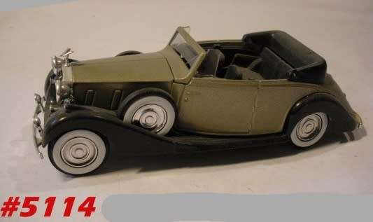 Rolls Royce Phantom III convertible 1939 gold 1/43 Solido NEW+showcased #5114 instant wheels