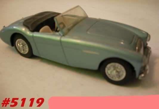 Austin Healey convertible1961 blue-silver 1/43Dinky NEW+showcased  #5119 instant wheels