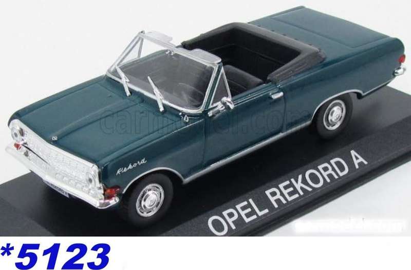 Opel Rekord A Cabriolet 1963 blue 1/43 IXO NEWinBlister *5123 instant wheels