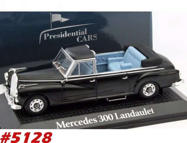 Mercedes-Benz 300D Landaulet `Adenauer` 1963 1/43 IXO NEW+boxed  #5128 instant wheels