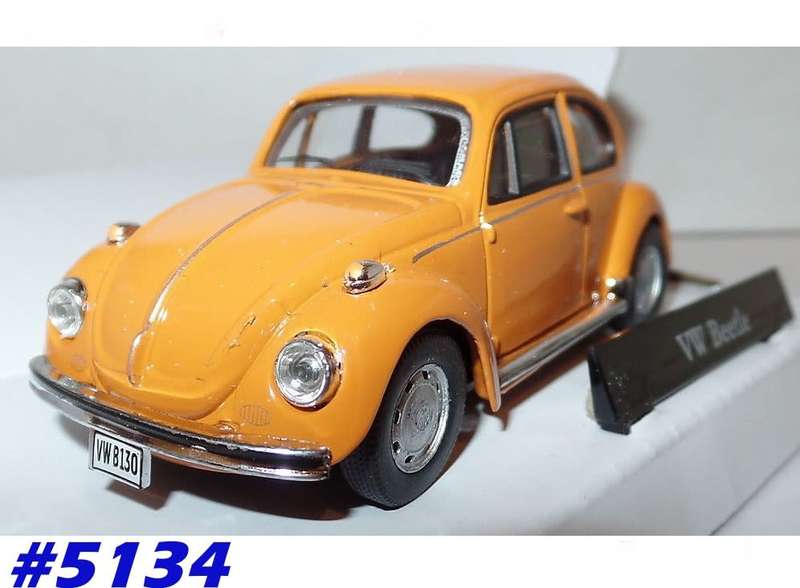 Volkswagen Beetle 1303 1973 orange 1/43 Cararama NEW+boxed  #5134 instant wheels