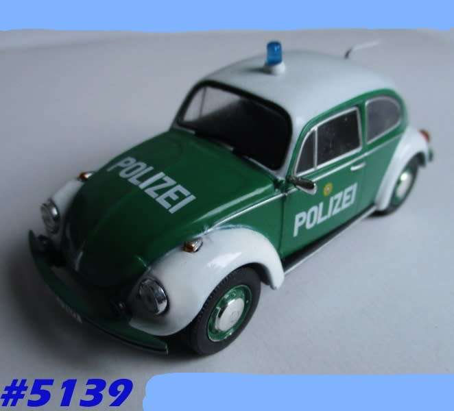 Volkswagen Beetle 1200 1977 Polizei 1/43 IXO NEW+showcased  #5139 instant wheels