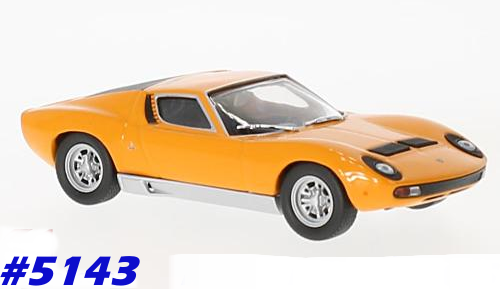 Lamborghini Miura P400 1966 orange 1/43 IXO NEW+boxed  #5143 instant wheels