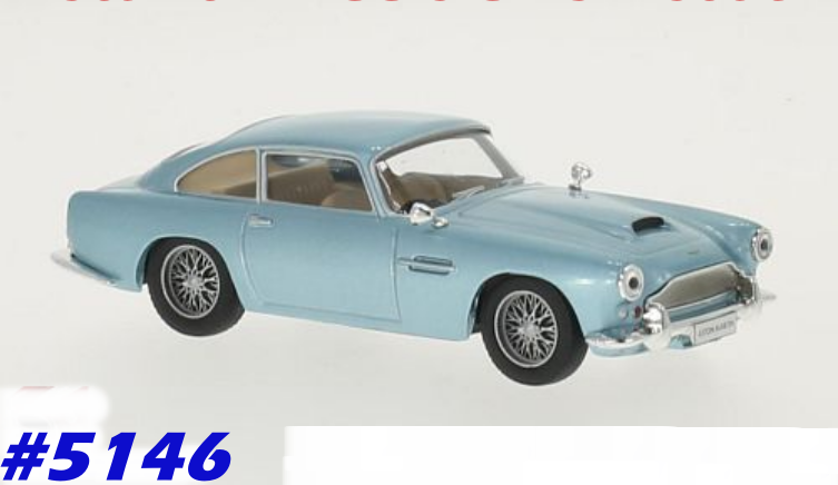 Aston Martin DB4 1958 light-blue-met 1/43 WhiteBox NEW+boxed  #5146 instant wheels