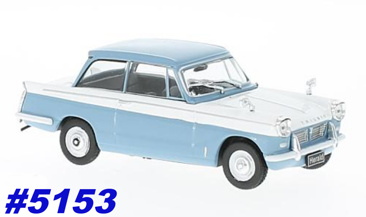 Triumph Herald 1959 blue/white 1/43 WhiteBox NEW+boxed  #5153 instant wheels