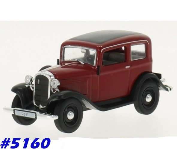 Opel P4 1935 red 1/43 IXO NEW+boxed  #5160 instant wheels