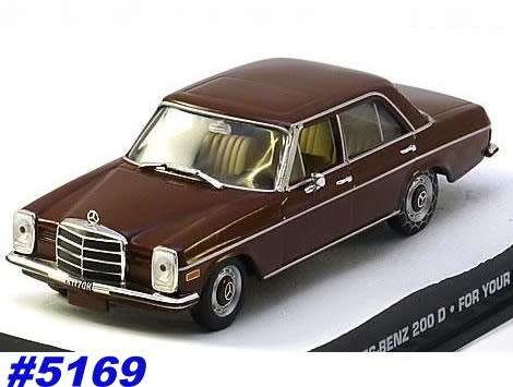 Mercedes 200 D/8 (W114) 1968 brown 1/43 IXO JBond007 NEW+boxed  #5169 instant wheels