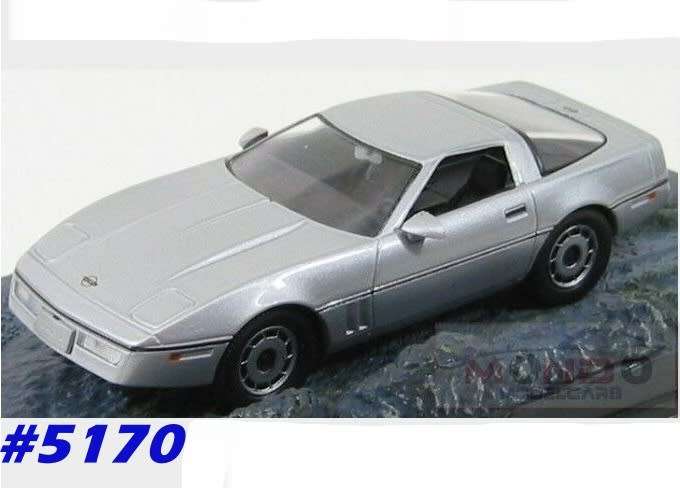 Chevrolet Corvette 1985 silver 1/43 IXO JBond007 NEW+boxed  #5170 instant wheels
