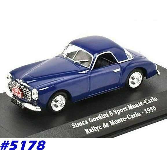 Simca Gordini 8 Sport Monte-Carlo 1950 blue 1/43 IXO NEW+boxed  #5178 instant wheels