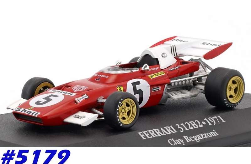 Ferrari 312 B2 F1 1971 C.Regazzoni 1/43 IXO NEW+boxed  #5179 instant wheels