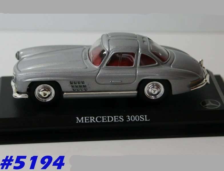 Mercedes-Benz 300 SL 1952 grey-met/silver 1/43 IXO NEWinShowcase  #5194 instant wheels