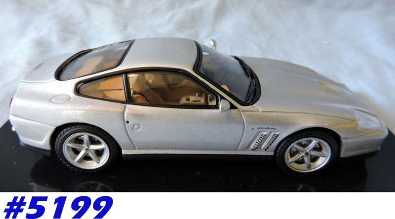 Ferrari 575M Maranello 2002 silver 1/43 Ixo NEW+showcased  #5199 instant wheels