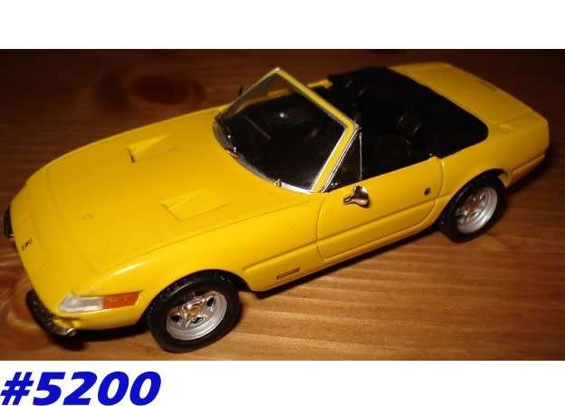 Ferrari 365 GTS 4 1968 Yellow 1/43 HotWheels NEW+showcased  #5200 instant wheels
