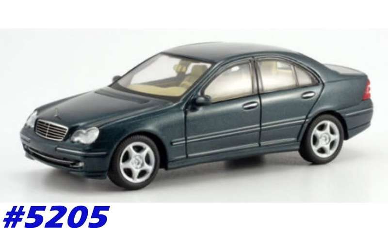 Mercedes-Benz C 320 Avantgarde 2013 dk.blue-met 1/43 Schuco NEW+showcased  #5205 instant wheels