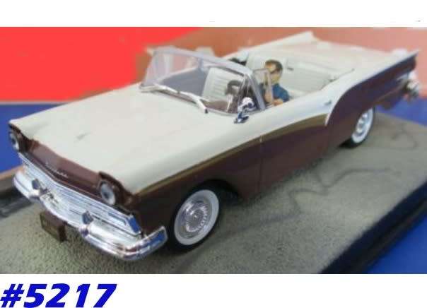 Ford Fairlane 500 Sunliner 1957 007 JBond 1/43 IXO NEW+showcased  #5217 instant wheels