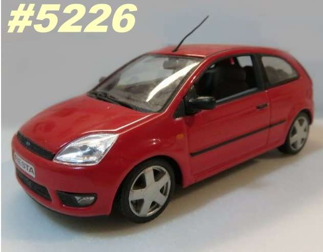 Ford Fiesta Mk V 2005 red 1/43 Minichamps NEW+boxed  #5226 instant wheels