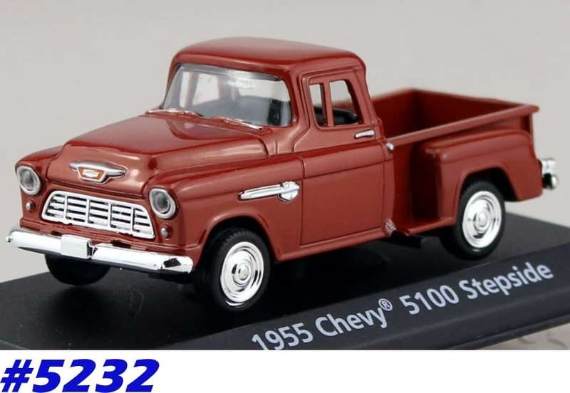 Chevrolet 5100 Stepside pick-up 1955 red 1/43 Motormax NEW+boxed  #5232 instant wheels