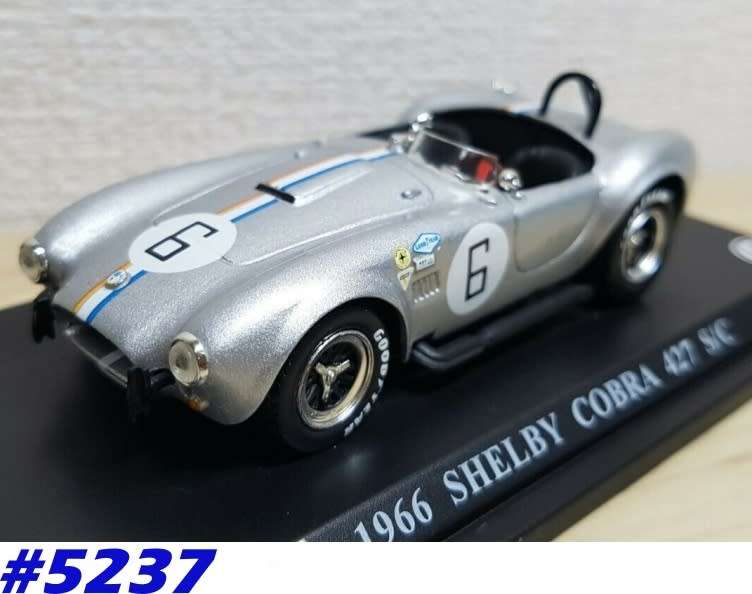 Shelby Cobra 427 S/C 1966 silver #6 1/43 IXO/DelPrado NEWinBlister  #5237 instant wheels
