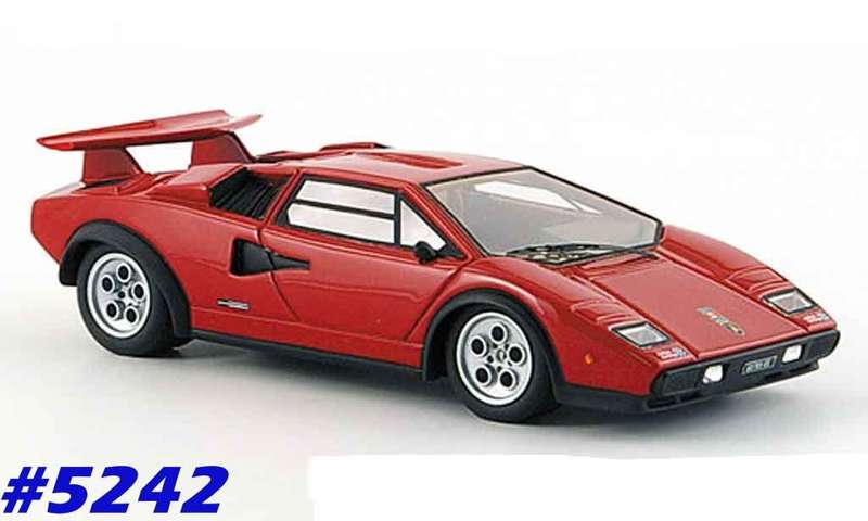 Lamborghini Countach 1985 red 1/43 IXO/DelPrado NEWinBlister  #5242 instant wheels