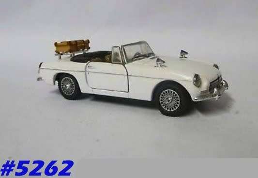 MG-B Convertible 1963 white 1/43 Hongwell NEW+showcased  #5262 instant wheels