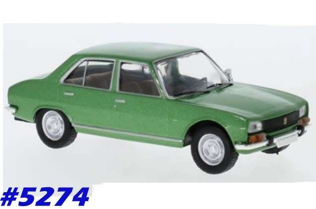 Peugeot 504 1969 light-green-met 1/43 IXO NEW+boxed  #5274 instant wheels
