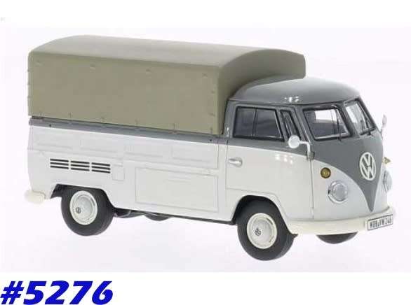Volkswagen T1 Pick-up +rem.tarpaulin 1962 1/43 PremiumClassiXX NEW+boxed #5276 instant wheels