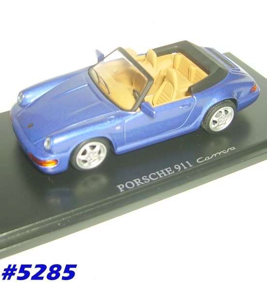 Porsche 911 Carrera 4 Cabrio 2013 blue-met 1:43 Universal Hobbies NEW+boxed  #5285 instant wheels