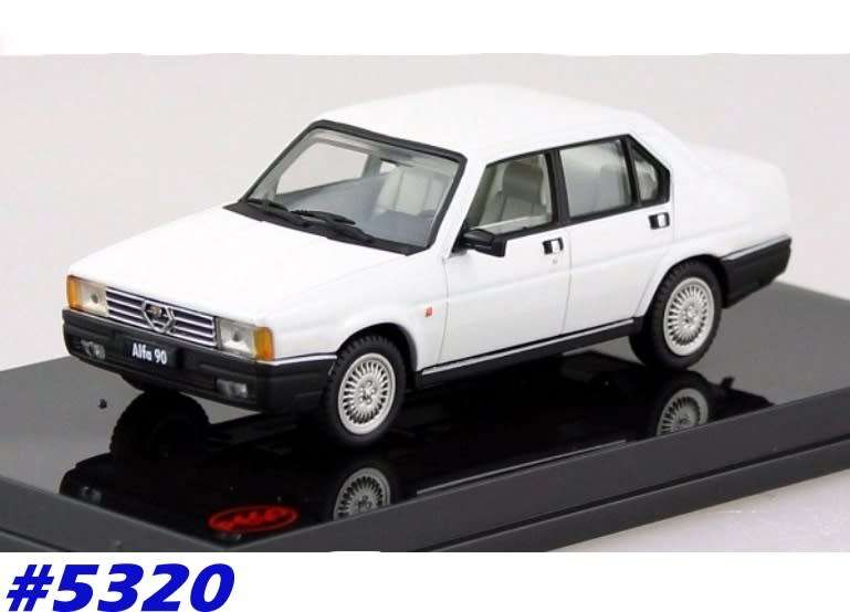 Alfa Romeo 90 Berlina 1984 white 1/43 Pego NEW+boxed  #5320 instant wheels