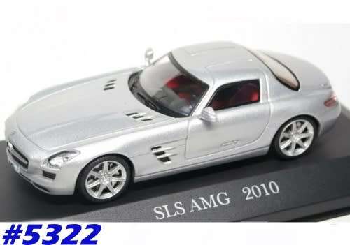 Mercedes-Benz SLS AMG (C197) 2010 silver 1:43 IXO NEW+boxed  #5322 instant wheels
