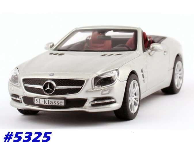 Mercedes-Benz SL 500 (R231) 2012 white-met 1:43 IXO NEW+boxed   #5325 instant wheels