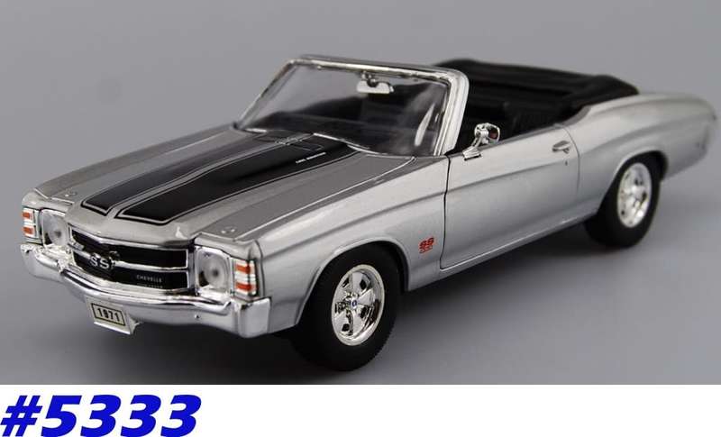 Chevrolet Chevelle SS454 open convertble 1971 1/43 Welly NEW+boxed  #5333 instant wheels
