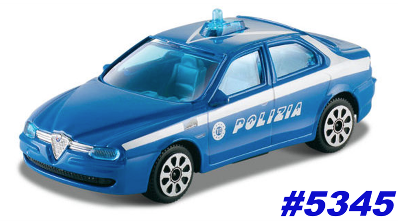 Alfa Romeo 156 SW PoliziaStradale 1997 1/43 Bburago NEW+showcased  #5345 instant wheels