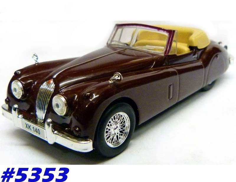 Jaguar XK140 open Roadster 1956 burgundy 1/43 IXO NEW+showcased  #5353 instant wheels