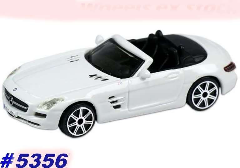 Mercedes-Benz SLS AMG Roadster white 1/43 Bburago NEW+showcased  #5356 instant wheels